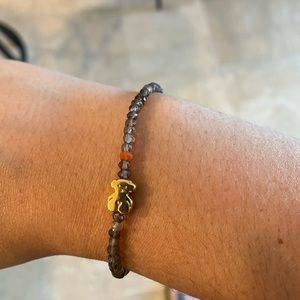 Tous Super Micro Smokey Quartz Bear Bracelet